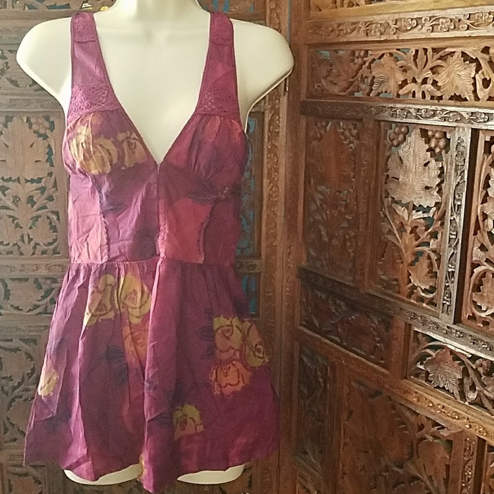 Nwt Free People doll baby Racerback shirt